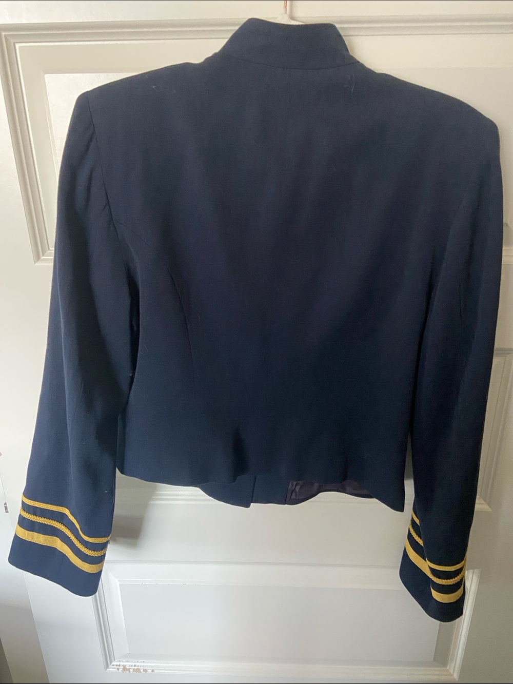 Karen Kane Vintage Military-Style Women's Jacket with Gold Buttons - Picture 8 of 11